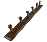 NBYGSC Wood Mounted Coat Hanger Wall with 4~8 Hooks Hook Rack Rail for Hanging Coats Hats Jacket Clothes