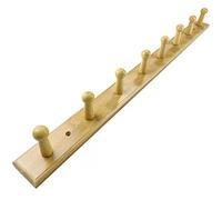 NBYGSC Wood Mounted Coat Hanger Wall with 4~8 Hooks Hook Rack Rail for Hanging Coats Hats Jacket Clothes