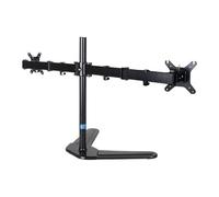 NBYGSC Work Dual Monitor Desk Stand, Standing for 2 Screens up to 17.6lbs per Arm, Adjustable Mount with Tilt, Swivel, Rotation Play