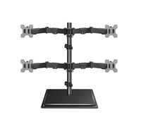 NBYGSC Work Quad Monitor Mount Stand, Fully Adjustable -Standing Desk, Fits 4 Monitors up to 40 Inch, Holds to 19.8lbs per Screen Play