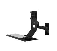 NBYGSC Work Single Arm Black Monitor Stand with Engineered Tray Non-Folding Play