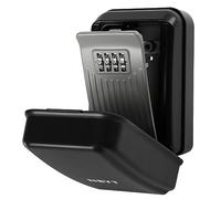 NBYT Caja de cerradura de combinación portátil, soporte de pared, para llaves de casa, ocultadores de llaves para ocultar una llave en el exterior, caja de almacenamiento segura impermeable