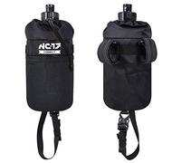 NC-17 Connect Storage Bag | Stem Bag Bolsa para Manillar/Delantero | Bolsa para Bicicleta para Guardar Botellas, Alimentos, cámara, etc. | Nailon | Negro