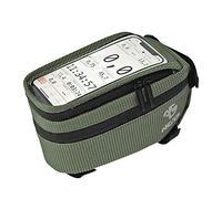 NC-17 - Fahrrad Oberrohrtasche Dot│Smartphonetasche│Rahmentasche│Lenkertasche│Staufach│Kabeldurchlass│Touchscreen, Bolsa de Tubo Superior de Bicicleta/Ebike Unisexo, Verde, 4360