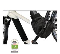 NC-17 Juego de 2 fundas protectoras para bicicleta eléctrica, protección de batería para batería integrada en el tubo inferior, nailon y neopreno, para todo tipo de bicicletas eléctricas, color negro