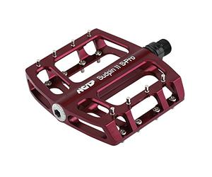 NC-17 Parent Title, Unisex, Sudpin II S-Pro CNC Plattform Pedale/Fahrrad Pedale MTB/Mountainbike Pedal/BMX Pedal / 12mm Bushing und Kugellager/CR-Mo Achse/Farbe Rot, Rojo, Talla única