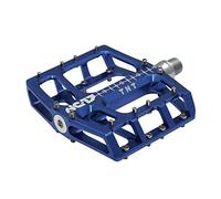 NC-17 Sudpin IV XL TNT - Pedales de plataforma de aluminio para bicicleta de montaña,BMX, altura plana de 17.7 mm, sistema Fail Safe, rodamientos de precisión y eje Cr-Mo, color azul, extra-large