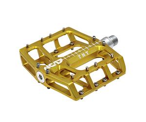 NC-17 Sudpin IV XL TNT - Pedales de Plataforma de Aluminio para Bicicleta de montaña, Pedal BMX, Altura Plana de 17,7 mm, Sistema de Seguridad fallida, rodamientos de precisión + Eje CR-Mo, Incluye