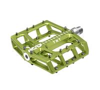 NC-17 Sudpin IV XL TNT - Pedales de plataforma de aluminio para bicicleta de montaña, pedales de BMX, altura plana de 17,7 mm, sistema Fail Safe, rodamientos de precisión y eje Cr-Mo, incluye clavijas de repuesto