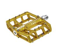 NC-17 Sudpin IV XL TNT - Pedales de plataforma de aluminio para bicicleta de montaña, pedales de BMX, altura plana de 17,7 mm, sistema Fail Safe, rodamientos de precisión y eje Cr-Mo, incluye clavijas de repuesto