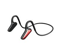 NC 20 Hours of Continuous Playback of Non-in-Ear Bone Conduction Games Voice-Activated Subwoofer Bluetooth 5.0 Wireless Stereo Call Music Titanium Alloy Memory Skeleton Sports Waterproof Headphones