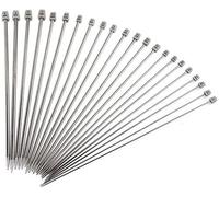 NC - Agujas de tejer de acero inoxidable de 36 cm (14 pulgadas), incluye 2,0 mm, 2,5 mm, 3,0 mm, 3,5 mm, 4,0 mm, 4,5 mm, 5,0 mm, 5, 5 mm, 6,0 mm, 7,0 mm, 8,0 mm, 11 pares)