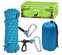 NC - Cable de Amarre para Perros para Camping, Sistema de Carrito Reflectante portátil de 50 pies para Perros de hasta 200 Libras, línea de Perro para Patio Exterior, Camping al Aire Libre