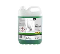 NC - Lavavajillas a Mano, Lavado Profesional, Líquido Concentrado - Alto Poder Desengrasante, Frescor Cítrico. 5 Litros