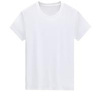 NC Men's Cotton Short-Sleeved T-Shirt Bottoming Shirt Round Neck Top (S)