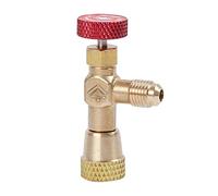 NC R410 Adaptador de Seguridad de válvula de Aire Acondicionado de refrigeración 5/16"SAE Macho a 5/16" SAE Famale Herramienta de refrigeración Válvulas de Manguera de Carga