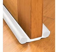 NC - Tira de sellado inferior de ventana de doble lado debajo de la puerta, 95 cm, tapón de puerta de borrador, tira flexible de sellado inferior de la puerta, color