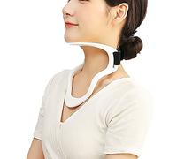 Nc Toys Soporte Cuello, Collarín Cervical Moldeador, Un Collar Cervical Revolucionario, Propicio para Corregir Postura Cabeza hacia Adelante, Adecuado para Hombres, Mujeres (Color : White)
