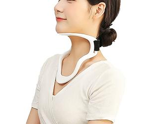 Nc Toys Soporte Cuello, Collarín Cervical Moldeador, Un Collar Cervical Revolucionario, Propicio para Corregir Postura Cabeza hacia Adelante, Adecuado para Hombres, Mujeres (Color : White)