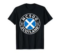 NC500 Bandera de Escocia, Highland Road Trip Gift North Coast 500 Camiseta