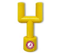 NCAA Alabama Crimson Tide Mega-Chew Hard Nylon con sabor a tocino Ftbol de ftbol de ftbol Post-Post-Post. Juguete interactivo Tasty & Fun Dog Chew