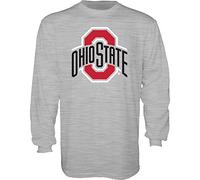 NCAA Ohio State Buckeyes - Camiseta de Manga Larga para Hombre con Icono Gris, Talla Grande
