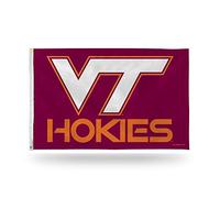 NCAA Rico Industries - Bandera de una sola cara de 3 pies por 5 pies con ojales, Virginia Tech Hokies
