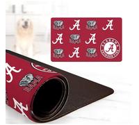 NCAA - Tapete de comida y agua con licencia oficial para perros y gatos, 18 x 29 pulgadas, antideslizante, resistente al agua (Alabama Crimson Tide)