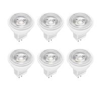 NCC-Licht 6 bombillas LED reflectoras MR11 2,5 W = 22 W GU4 180 lm blanco cálido 2700 K regulable