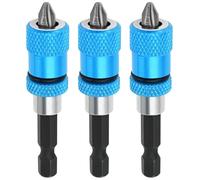 NCCHDZSW 3 brocas para paneles de yeso, soporte de puntas para drywall atornillador, accesorio de 1/4 pulgadas, vástago hexagonal de 1/4 pulgadas, accesorio de tornillo para destornillador inalámbrico