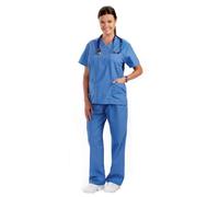 NCD Medical/Prestige Medical 50401 - 1 Scrub Top de Ciel Large