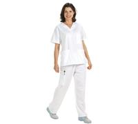 NCD Medical/Prestige Medical - Camisa para uniforme médico, XS, blanco, 1