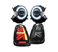 NCGLEQVW Faros delanteros y traseros Compatible con Cooper R56 R57 R58 R59 2007-2013 Luces de giro DRL ámbar Diseño de coche(Right Hand Drive)