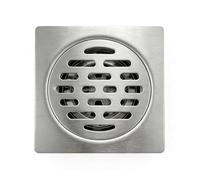 Ncheli Desagüe de Piso 9.8cm Cuadrado Acero Inoxidable | Anti-Olor Anti-Retorno | con Rejilla y Filtro | para Ducha Cocina Baño | DN50-DN75