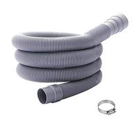 Ncheli Manguera Desagüe Lavadora 1.5m - Universal Ajustable 32-42mm - Tubo Evacuación para Lavavajillas y Secadora - Con Abrazadera Inox