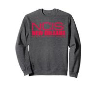 NCIS: New Orleans Red Logo Sudadera, Unisex para Adultos, Jaspeado Oscuro, XL