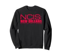 NCIS: New Orleans Red Logo Sudadera, Unisex para Adultos, Negro, S