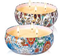 NCKIHRKK 2 Piezas Velas Citronela Grande, Velas Perfumadas Regalo Originales para Profesora, Velas Aromáticas con Cera de Soja Natural y Aceite de Citronela, Vela de Citronela per Exterior Interior