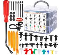 NCKIHRKK 965 Piezas Grapas Coche con Herramienta de clips Desmontaje Coche, Universales Remaches Plastico Coche, Juego de Auto Remaches Plastico Clips De Nylon para Paneles de Puerta, Fender Liner