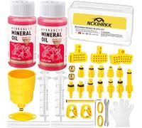 NCKIHRKK Juego de purga para frenos de disco Shimano, kit de purga con líquido de frenos de 120 ml, kit de purga de frenos de bicicleta para Shimano, MAGURA, TEKTRO