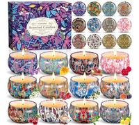 NCKIHRKK Velas Perfumadas Regalos Originales para Mujer, 12 Piezas Velas Aromáticas Cera de Soja Natural, Velas Decorativas para Cumpleaños, Día de la Madre, Navidad, San Valentín, Aniversarios