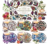 NCKIHRKK Velas Perfumadas Regalos Originales para Mujer, 6 Piezas Velas Aromáticas Cera de Soja Natural, para Yoga, Baños, Velas Decorativas, Cumpleaños, Día de la Madre, Navidad San Valentín Regalo
