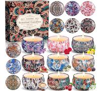 NCKIHRKK Velas Perfumadas Regalos Originales para Mujer, Set de 9 Velas Aromáticas Cera de Soja Natural, Velas Decorativas para Regalo Profesora, Día de la Madre, Navidad, San Valentín, Cumpleaños