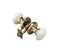 NCL - Pomos de puerta blancos sin llave, manijas de puerta de porcelana, perilla interior de puerta de baño
