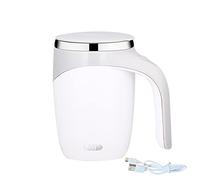 NCONCO Self- Stirring Coffee Cup 380 ml Self Mixing Coffee Cup USB Rechargeable Self Stirring Coffee Mug Automatic Magnetic Stirring Cup for Coffee Milk Hot Chocolate