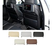 NCOUUOCN Cubierta del panel trasero del asiento del coche ABS Cap Accesorios de reemplazo de bolsillo para BMW 5 Series F10 GT 7 Series F01 F02 Bolsa de almacenamiento del respaldo (Marrón)