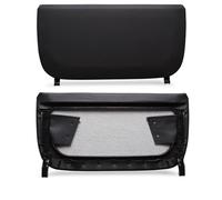 NCOUUOCN Cubierta del panel trasero del asiento del coche ABS Cap Accesorios de reemplazo de bolsillo para BMW 5 Series F10 GT 7 Series F01 F02 Bolsa de almacenamiento del respaldo (Negro)