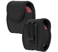 NCP - Funda universal de piel vegana negra con arnés para cinturón, clip de metal, cierre magnético, compatible con ZYN, Copenhagen, Skoal, Kodiak, etc