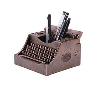 NCQIXIAO Portalápices vintage para escritorio, soporte creativo para bolígrafos, taza organizadora para oficina, escuela y hogar (bronce)