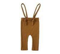 NCTCITY Bebé Niñas Pantalones Largos de Tirantes Recién Nacido Mono de Sin Mangas Cintura Elástica Pull-on Pantalón Casuales Leggings de Color Sólido para Bautizos Niño Pequeña 3-24 Meses